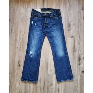 Vintage Abercrombie & Fitch Jeans Mens 30X30 Baxter Low Rise Boot Distressed